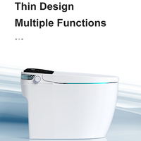 Articles sanitaires électriques au design moderne, cuvette de toilette intelligente monobloc en céramique, automatique et intelligente