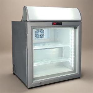 <span class=keywords><strong>Congélateur</strong></span> de comptoir compact à porte vitrée simple, refroidissement par ventilateur, vitrine commerciale, réfrigérateur vertical 55L, <span class=keywords><strong>classe</strong></span> <span class=keywords><strong>énergétique</strong></span> A, pour crème glacée - Product Image 1