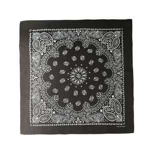 Hip Hop Unisex Venta al por mayor Logotipo de impresión personalizada 100% Algodón Bufanda cuadrada clásica Paisley <span class=keywords><strong>Bandanas</strong></span> - Product Image 1