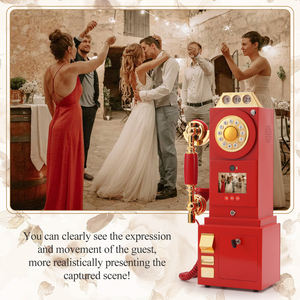 Nuovo Video da parete per matrimonio Video per <span class=keywords><strong>telefono</strong></span> Video Audio Guest Book 1080P Vintage per eventi in cabina fotografica per festa di matrimonio - Product Image 4