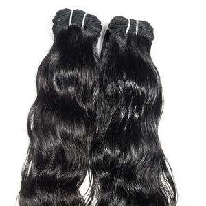 Cheveux humains indiens Remy non traités, sans perte, sans nœuds, double trame machine, qualité vierge, excellent, Tamil Nadu, 100g - Product Image 1