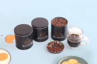 Boîte à thé ronde en fer blanc personnalisée avec couvercle hermétique, disponible en OEM/ODM, directement de l'usine, pour le stockage du café et du thé