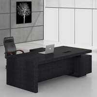 Nouvelle table de bureau de direction en bois, design 2026, fabriquée en Chine, pour patron, mobilier commercial sur mesure
