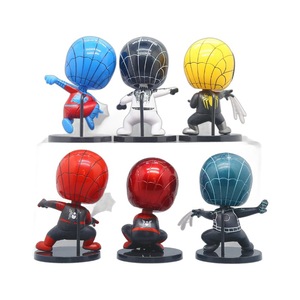 ฮอต คิว เว<span class=keywords><strong>อร</strong></span>์ชั่น ชุดฟิกเก<span class=keywords><strong>อร</strong></span>์อนิเมะแบบหัวโยก - 6 ตัวละครฮีโร่แมงมุม<span class=keywords><strong>ส</strong></span>ีเมทัลลิก <span class=keywords><strong>ส</strong></span>ำหรับตกแต่ง<span class=keywords><strong>เค้ก</strong></span>และโต๊ะทำงาน - Product Image 5