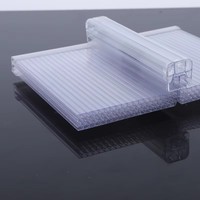 Plaque alvéolaire en polycarbonate transparente multicouche 16mm 18mm 20mm pour toiture et hôtels