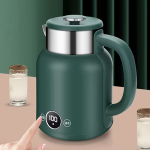 Bouilloire électrique portable avec fonctions intelligentes en acier inoxydable, compacte pour faire bouillir l'eau - Product Image 1