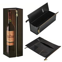 Boîtes d'emballage pour vin avec logo personnalisé, boîtes cadeaux en carton de luxe avec fermeture magnétique, boîtes en mousse pour bouteilles de vin