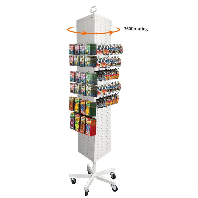 Floor Standing Pegboard Display Tools Rack