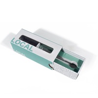Boîte cadeau rigide personnalisée en carton pour cartouche de 1 gramme, avec logo estampé à chaud, emballage de cartouche vide de 2 grammes à l'épreuve des enfants avec fenêtre