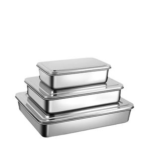 Assiette à <span class=keywords><strong>tiramisu</strong></span> en acier inoxydable 304 à fond <span class=keywords><strong>plat</strong></span>, compatible micro-ondes, dorée, <span class=keywords><strong>pour</strong></span> accompagnement, préparation culinaire, hot pot et boîtes repas - Product Image 2