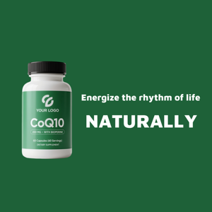פרטי תווית ננו ubiquinolo <span class=keywords><strong>100</strong></span> אנזים מ ג תוסף אורגני טהור מסיסים 98% קואנזים <span class=keywords><strong>q10</strong></span> כמוסות להריון - Product Image 3