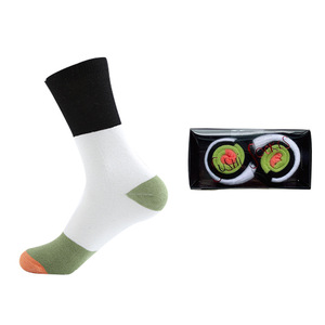 Caja de Regalo de <span class=keywords><strong>Calcetines</strong></span> con Diseño de Sushi, <span class=keywords><strong>Calcetines</strong></span> de Algodón con Temática de Comida, Regalo Creativo y Divertido para Hombres, Personalización OEM al por Mayor - Product Image 3