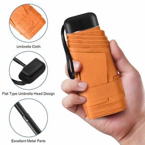Parapluie de poche pliable ultra-léger 5 plis pour femme, protection UV, idéal pour les voyages, vente en gros - Product Image 2
