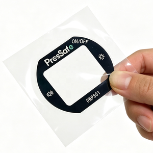Autocollant adhésif découpé sur mesure en acrylique imprimé pour panneau de commande de commutateur de produit électronique, 50x30mm - Product Image 1