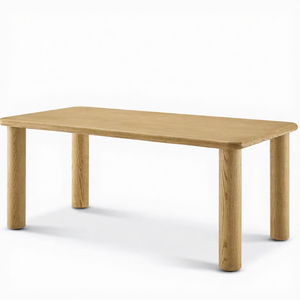 Durable Wooden Modern Dining Table Set with Contemporary Design for Home Apartment Farmhouse Villa Hotel Dining Rooms - Product Image 1