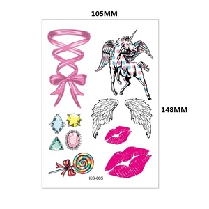 Tatuajes Temporales Impermeables Coloridos <span class=keywords><strong>de</strong></span> Sirena, Mariposa y <span class=keywords><strong>Estrella</strong></span> <span class=keywords><strong>de</strong></span> <span class=keywords><strong>Mar</strong></span> para Niñas y Niños, Certificados CE EN71, Fáciles <span class=keywords><strong>de</strong></span> Usar - Product Image 6