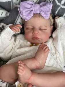 Poupée Reborn en Silicone Pas Cher de 49 cm, Poupée Nouveau-né, Poupée Fille, Poupée Réaliste au Toucher Doux, Jouets pour Enfants, Poupées Reborn en Silicone pour Filles - Product Image 3