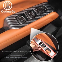 Kit complet de garnitures intérieures en fibre de carbone pour Haval H9 : console centrale, aérateurs, panneau de levier de vitesse, porte-gobelets et accessoires