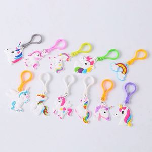 2020 Custom Cheap Mini Stuffed Animal Unicorn <b>Keyring</b> Soft PVC Unicorn <b>Keyring</b> - Product Image 6