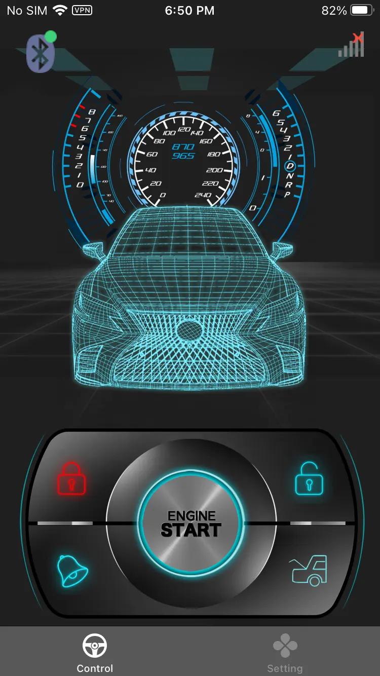 Bouton poussoir pour démarrer et arrêter le moteur application de téléphone Mobile avec BT PKE alarmes de voiture sans clé contrôle du système d'allumage