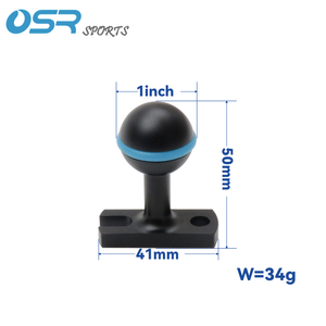 Adaptateur de base de caméra OSR <span class=keywords><strong>1</strong></span> pouce avec rotule pour la photographie sous-marine - Product Image 4