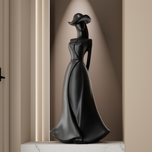 Sculpture murale minimaliste abstraite de la silhouette féminine, ornement artistique pour la décoration des entrées et des halls d'exposition - Product Image 2