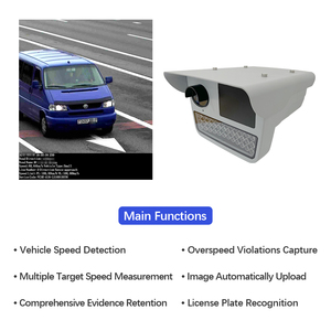 Caméra de contrôle de la vitesse fixe utilisant un objectif haute résolution de 9 MP pour capturer des détails clairs des véhicules comme preuve de ticket de circulation - Product Image 3