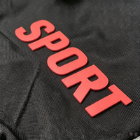Motif logo 3D en silicone thermocollant à chaud, accessoires vestimentaires de haute qualité, toucher doux, durable