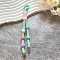 Cordón tejido DIY BOLSA DE TELÉFONO MÓVIL colgante llavero cuerda de nailon allanado cuerda nudo llavero para niña Mujer