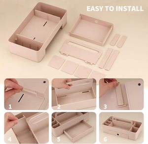 Large Plastic Storage <b>Box</b> for Cleaning Supplies 8-Compartment <b>Tool</b> Organizer <b>Box</b> <b>Heavy</b> <b>Duty</b> Storage Caddy With Handle - Product Image 2