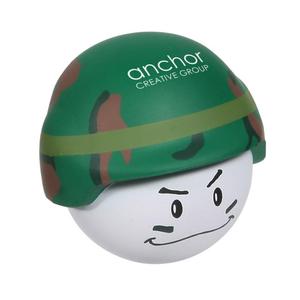 Balles anti-stress personnalisées en forme de casquette militaire, avec logo promotionnel, en TPR souple, cadeau militaire amusant, nouveauté de bureau - Product Image 3