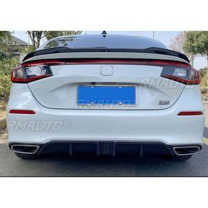 <b>For</b> Honda Civic 11th gen Hatchback 2021-2024 <b>Car</b> Rear Bumper Lip Splitter <b>Diffuser</b> Body Kit Bumper Guard Protector Cover - Product Image 3