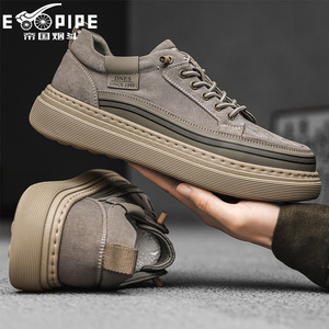 Chaussures en toile pour hommes Empire Pipe, bout rond, à lacets, respirantes, semelle en caoutchouc, chaussures décontractées - Product Image 1