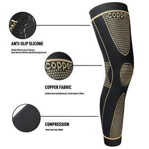 Manchons de compression longs en cuivre pour jambes entières, genouillères de compression, vente en gros d'usine - Product Image 6