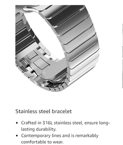 สายนาฬิกาโลหะสแตนเลสสตีลสุดหรูสำหรับนาฬิกาซีรีส์ 10 ขนาด 46 มม. 49 มม. แบบ Ultra หัวเข็มขัดแบบผีเสื้อ ดีไซน์แบบ Sport Loop สวมใส่สบาย - Product Image 5