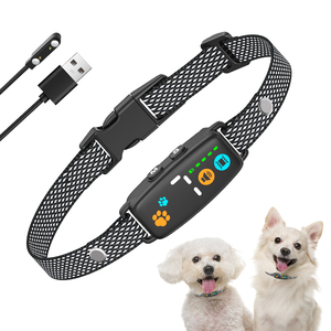 IPX6 étanche magnétique Rechargeable sans choc chien inoffensif sûr bip Vibration intelligent Anti aboiement collier de contrôle de formation - Product Image 1