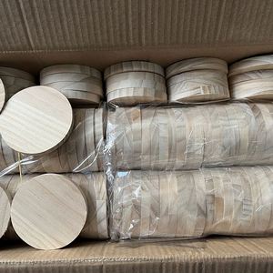 Posavasos Redondos de Madera en Blanco, Discos de Madera sin Acabado para Manualidades, Grabado Láser y Pintura - Product Image 6