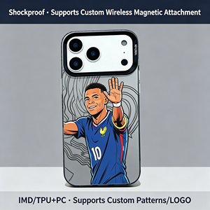 <span class=keywords><strong>Coque</strong></span> antichoc en TPU mat avec cadre de protection d'objectif, motif dessin animé joueur de football français 10 maillot bleu, pour <span class=keywords><strong>iPhone</strong></span> 17 16 15 14 <span class=keywords><strong>13</strong></span> Pro Max - Product Image 4