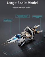 Ensemble de jouets de construction STEM pour enfants : mini-briques, moteur lumineux, exploration spatiale, cadeau éducatif