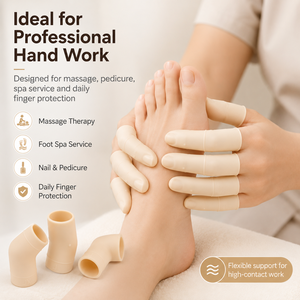 Protège-orteils réutilisables en silicone avec ajusteur pour spa des pieds, pédicure, massage, soulagement des peaux gercées, de l'eczéma et de l'arthrite - Product Image 3