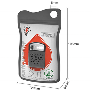 Lampe à eau salée, lampe alimentée à l'eau salée, lampe d'urgence portable, sac d'eau salée - Product Image 2
