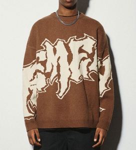 OEM & ODM personnalisé Street LOGO Pull en tricot Col rond Manches longues Pull en jacquard pour hommes - Product Image 5