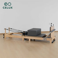 Machine de Pilates Reformer Pliable et Ajustable en Bois d'Érable Premium et Durable pour la Maison, la Salle de Sport et l'Utilisation en Studio de Pilates (Usage Santé)