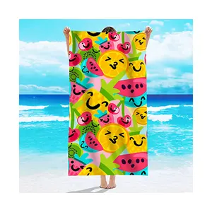 Best Selling Popular Soft Women's Design Microfiber Beach Towel Comfortable Customized Logo Printed Beach Towel