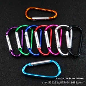 Mosquetón en forma de D de aleación de aluminio, hebilla colgante con gancho de resorte para <span class=keywords><strong>escalada</strong></span> en roca al aire libre, equipaje, mochila, seguro - Product Image 2