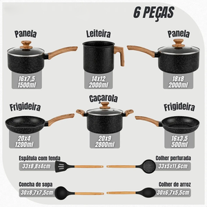 Ensemble de casseroles de haute qualité en céramique moderne, revêtement antiadhésif, 10 pièces, en alliage d'aluminium, compatible induction, passe au lave-vaisselle, avec couvercles en verre - Product Image 2