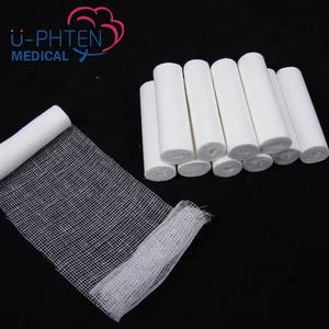 Rolo de bandagem gaze 100% algodão descartável, preço de fábrica w bandagem - Product Image 1