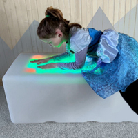 Banc Magique Lumineux pour Enfants : Siège de Parc d'Attractions à Interaction Électrostatique avec Lumières Pixel et Tapis Lumineux Divin