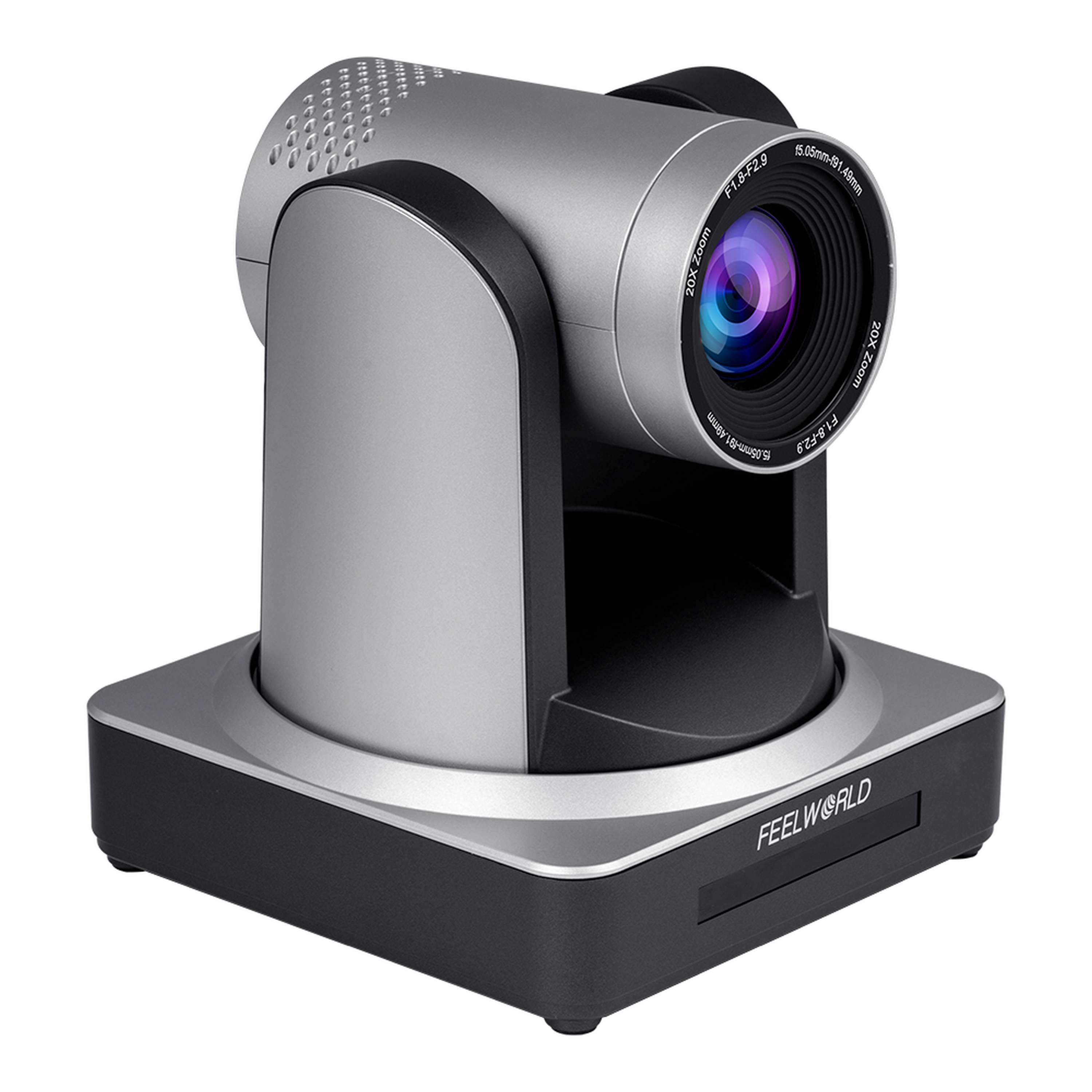FEELWORLD 20X Optical Zoom SDI HDMI PTZ Camera | Full HD 1080P 60fps, PoE Support for Church Live Streaming & Conferences