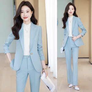 Women's Winter 2025 Suit Jacket Long Sleeve Polyester Workwear Professional Uniform For Office Store Hotel - Product Image 1